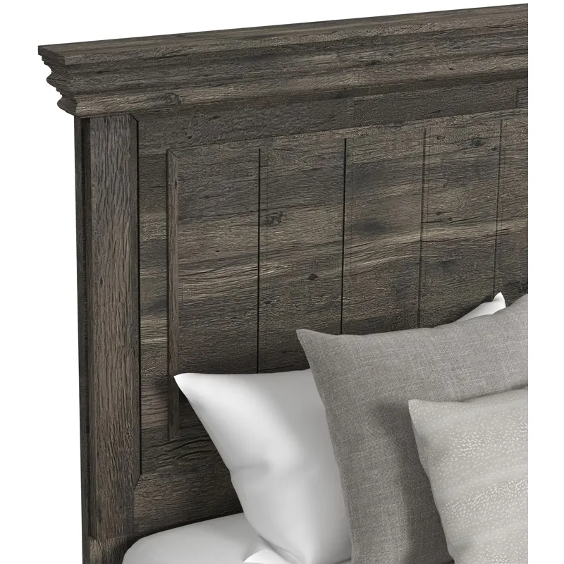 Park Ridge Charcoal 3PC Set w/Queen Panel Bed