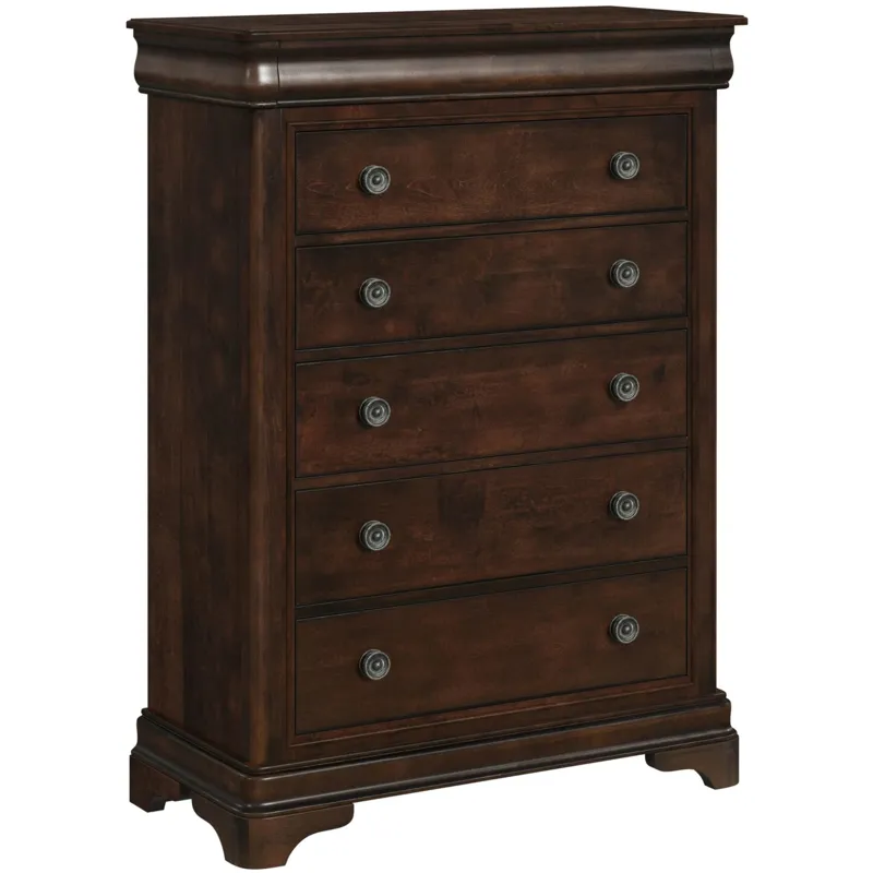 Cameron Cherry 5PC Set w/Queen Bed