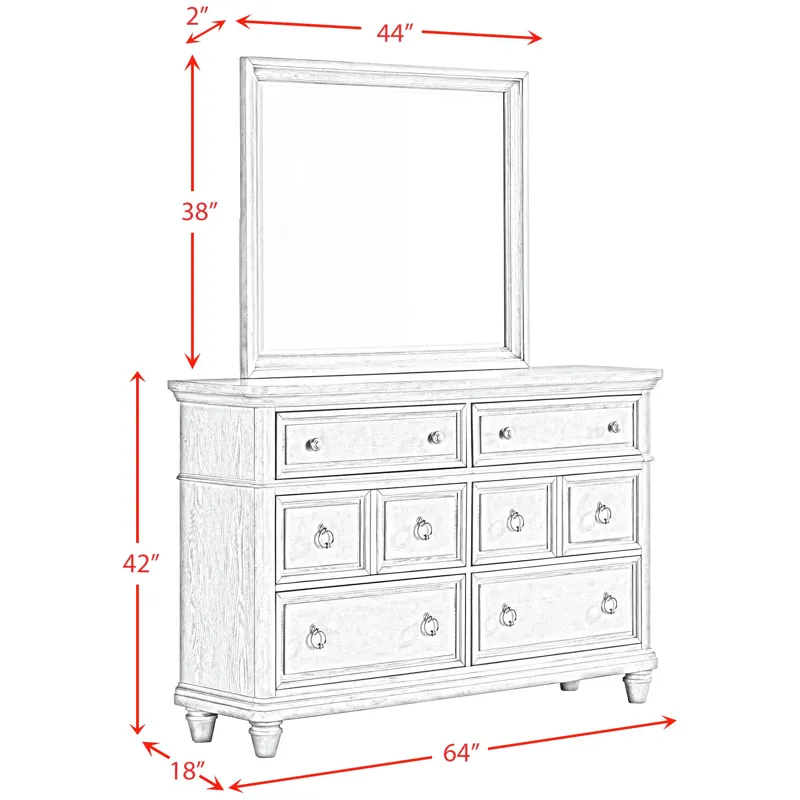 Whit-Ash Light Grey 4PC Queen Set w/CH