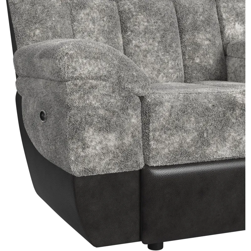 Santorini Dillon/Shire Grey Sectional 6PC Set w/Power- 2P