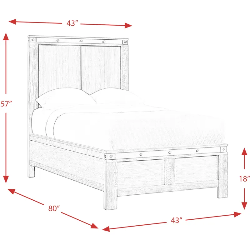 Wade Grey 4PC Twin Set