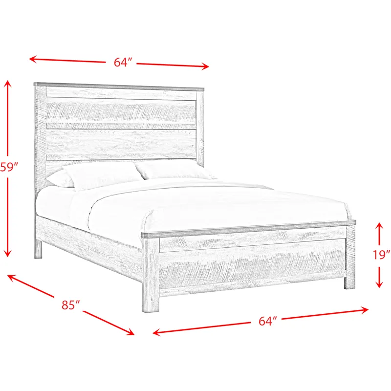 Millers Cove Grey 3PC Set w/Queen Bed