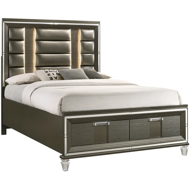 Twenty Nine Copper 4PC Set w/Queen Bed with NS