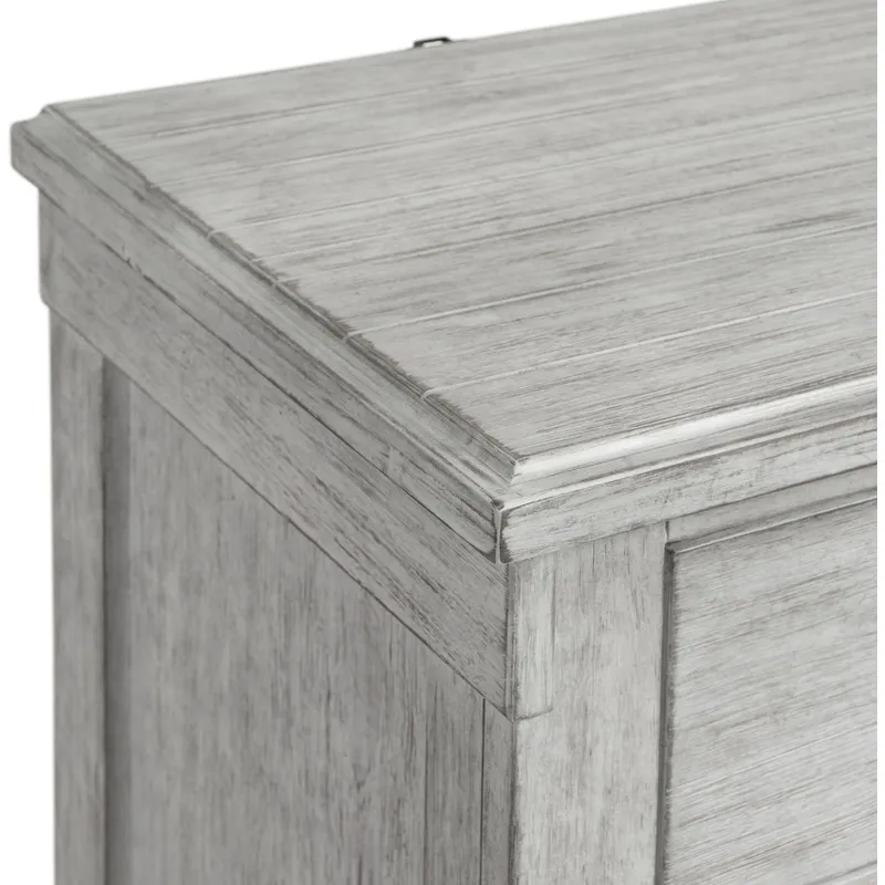 Scott White 5PC Set w/King Storage Bed