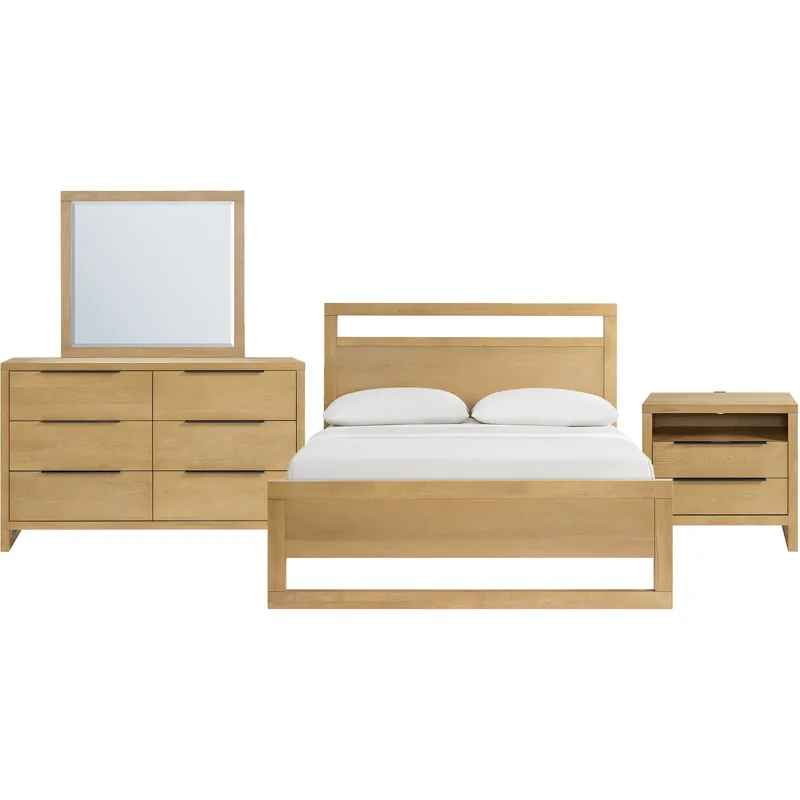 Island Natural 4PC Queen Set w/NS