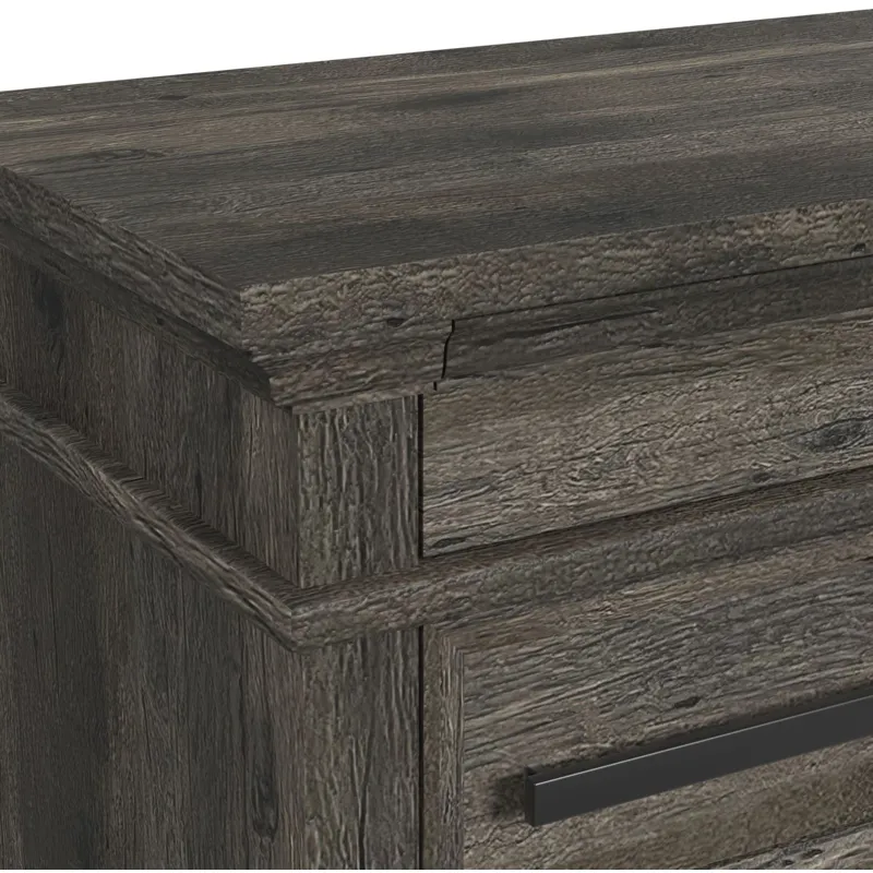 Park Ridge Charcoal 3PC Set w/Queen Panel Bed
