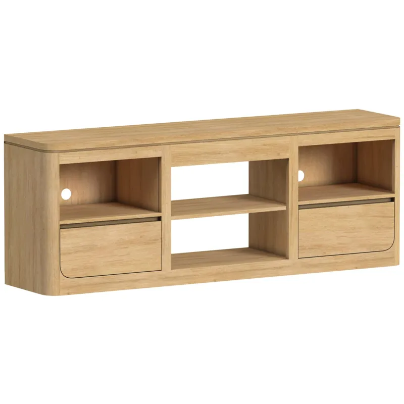 Rosalie Natural 3PC Set w/71" TV Console