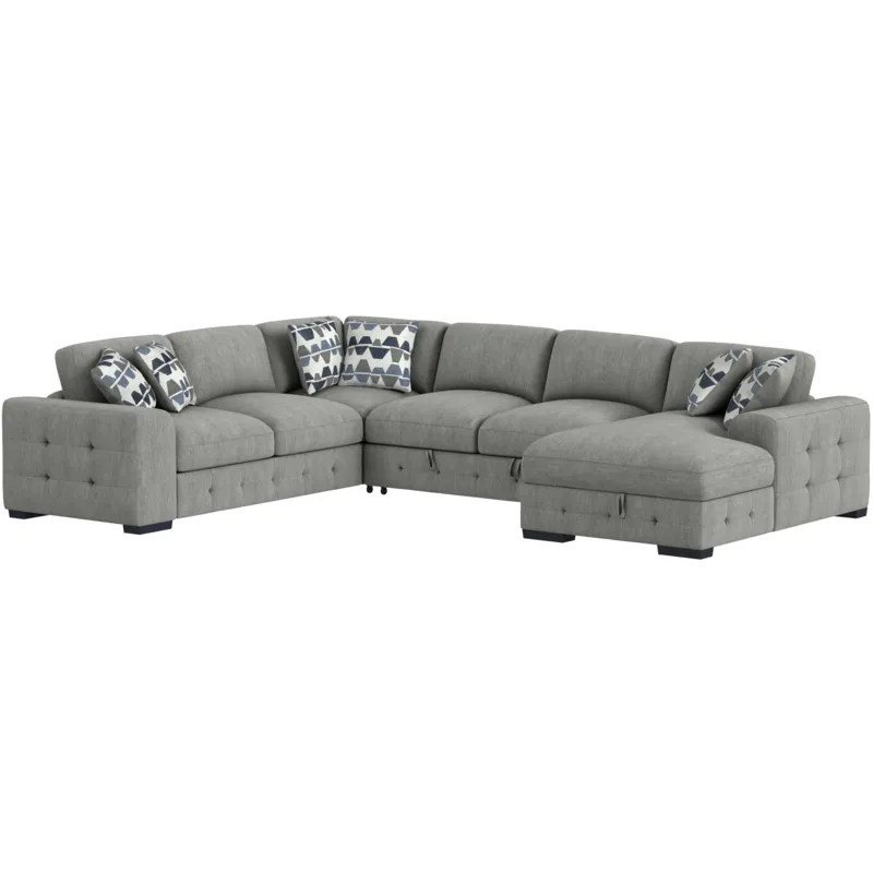 Kirkland Spark Grey Sectional 3PC Set