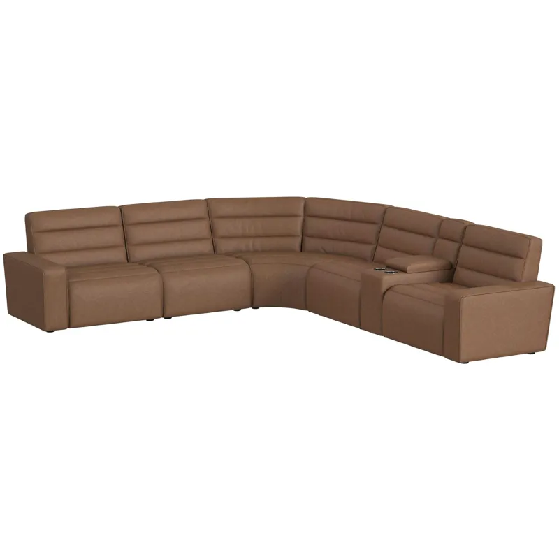 Portia Bozeman Saddle Sectional 6PC Set - (3)P