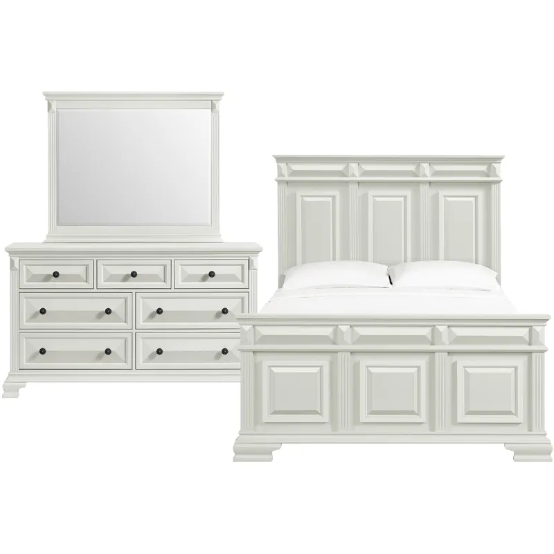 Bridgestone Antique White 3PC Queen Set