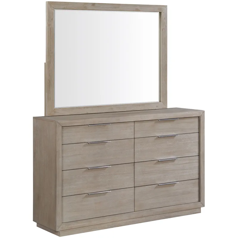 Arcadia Grey 5PC Set w/Queen Canopy Bed