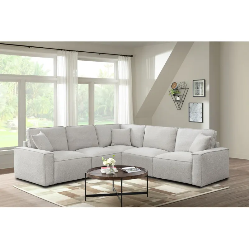 Normandy (VN) Culp Bloke Cotton Sectional 5PC Set- 2P