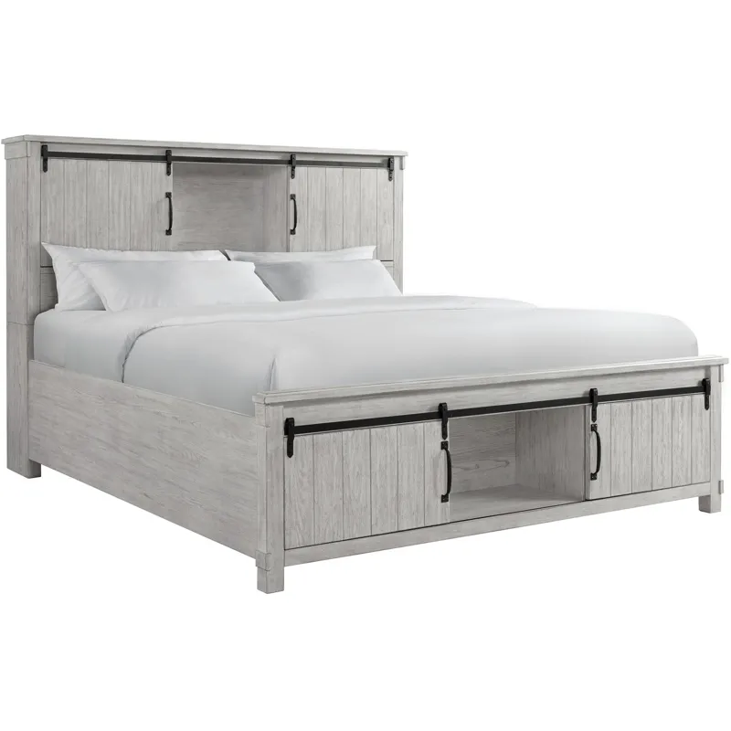 Scott White 5PC Set w/King Storage Bed