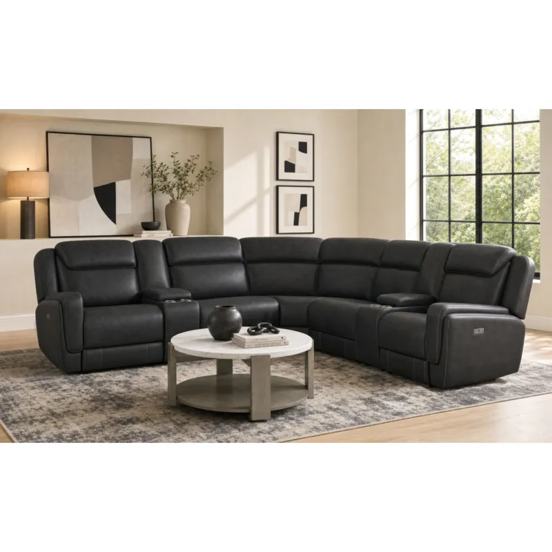 Hornet Simba Black Sectional 3PC Set - (2)P