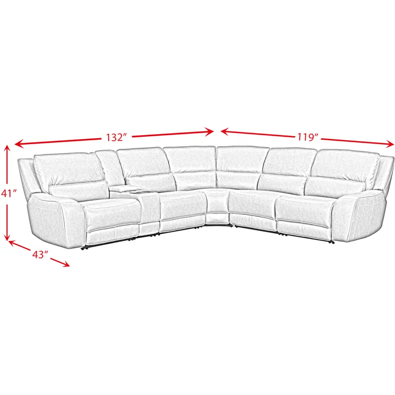 Black Hawk Simba Light Grey Sectional 6PC Set - (3)P2