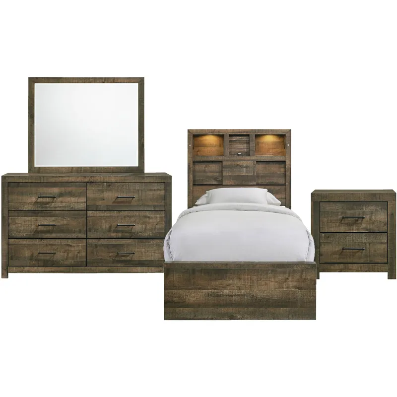 Bailey Drift 4PC Twin Music Bed Set
