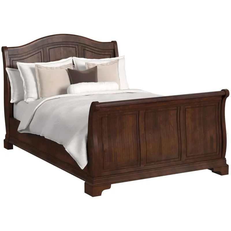 Cameron Cherry 3PC Set w/Queen Sleigh Bed