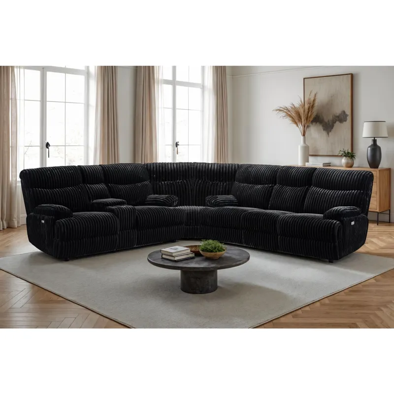 Admiral Masis Black 3PC Set w/Power - (2)P