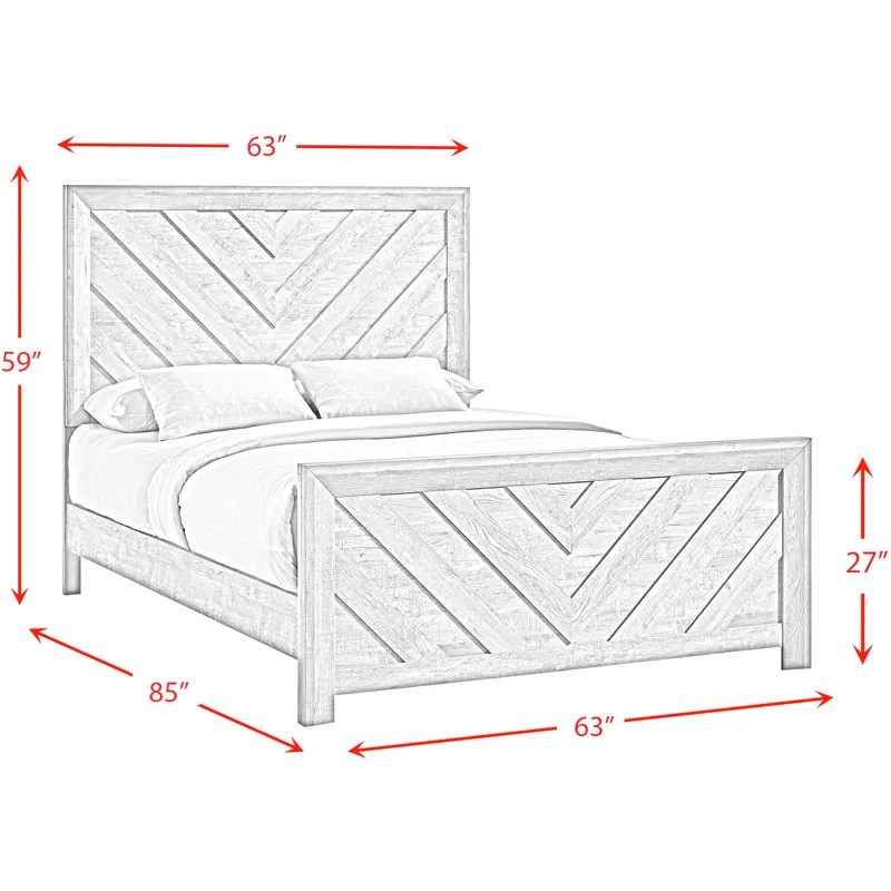 Ellen White 4PC Set w/Queen Bed and CH