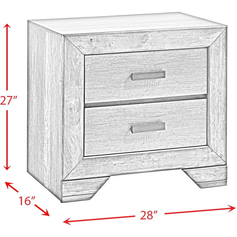 Nathan Grey Oak 5PC Queen Set