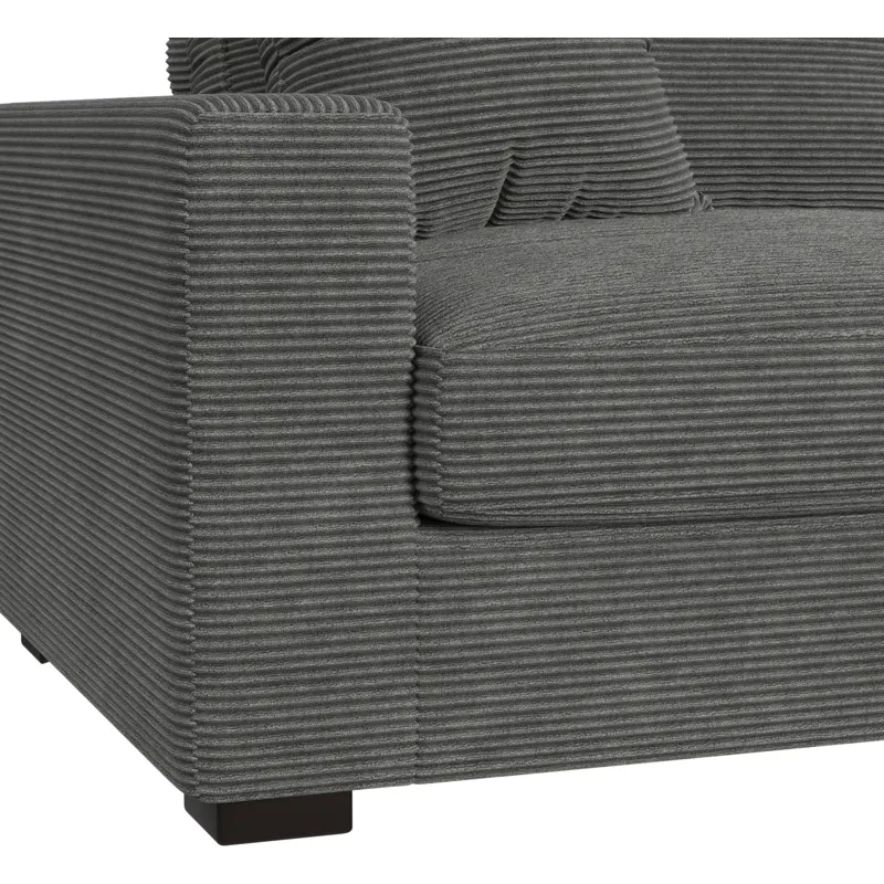 Arizona Steno Charcoal Sectional 6PC Set