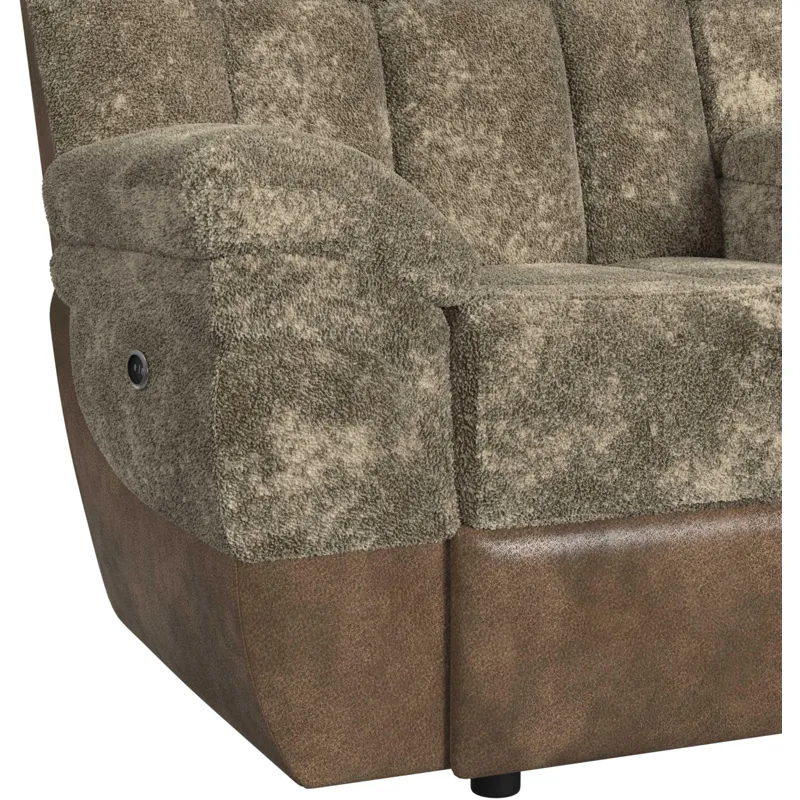 Santorini Dillon/Shire Cappuccino Sectional 6PC Set w/Power- 2P