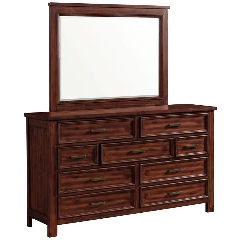 Sullivan Rich Cherry 4PC Set w/Queen Bed & NS
