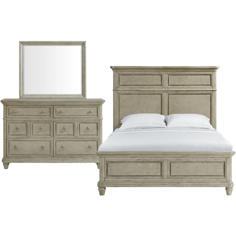 Whit-Ash Light Grey 3PC Queen Set