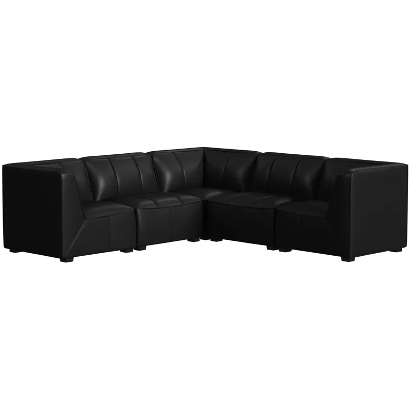 Blake Pebble Black Sectional 5PC Set