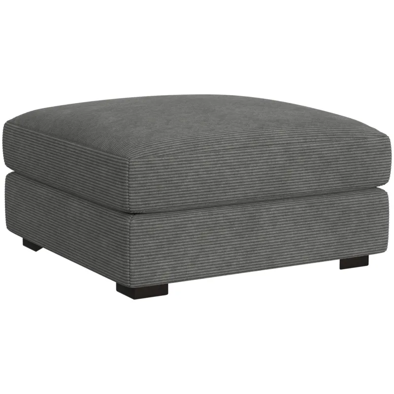 Arizona Steno Charcoal 6PC Sectional & Ottoman