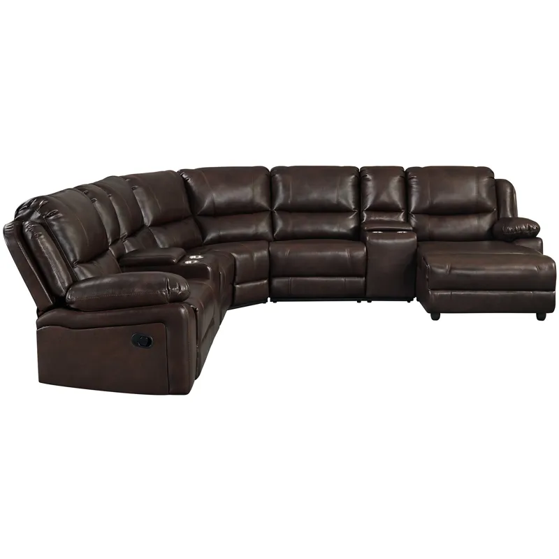 Brenham Mahogany 4PC Sectional