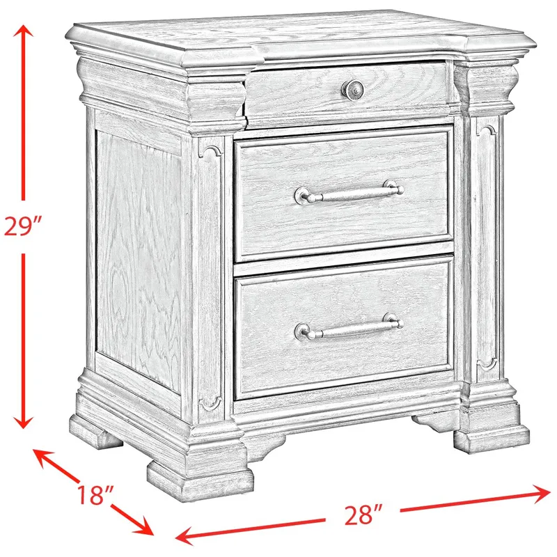 Kings Court Grey 5PC Set w/Queen Bed