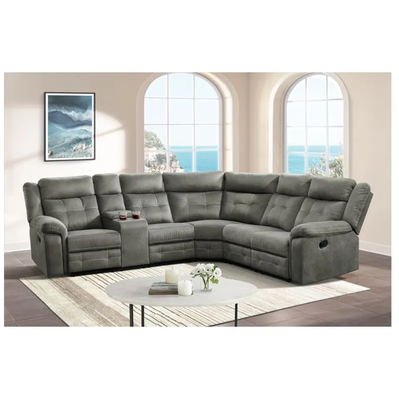 Keystone Grey 3PC Sectional Set