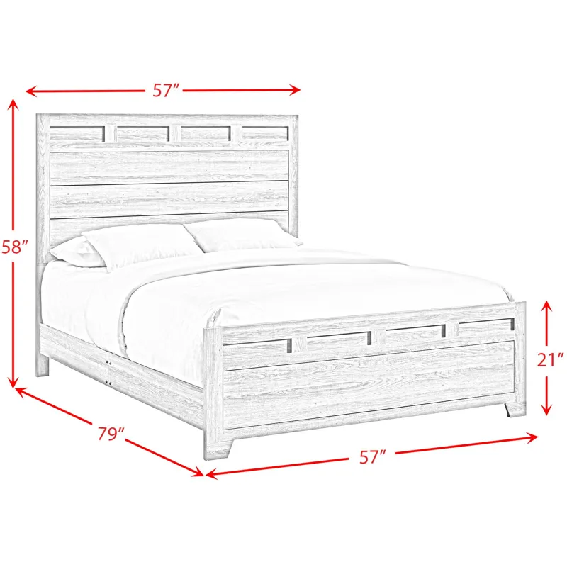 Caro Full Bed in Natural