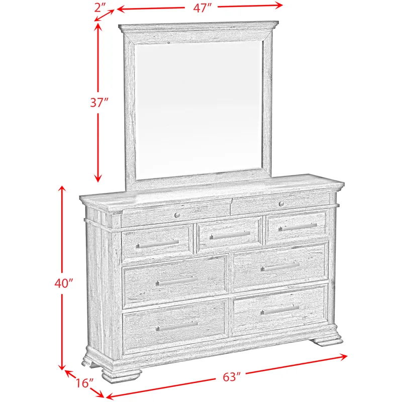 Park Ridge Charcoal 3PC Set w/Queen Panel Bed