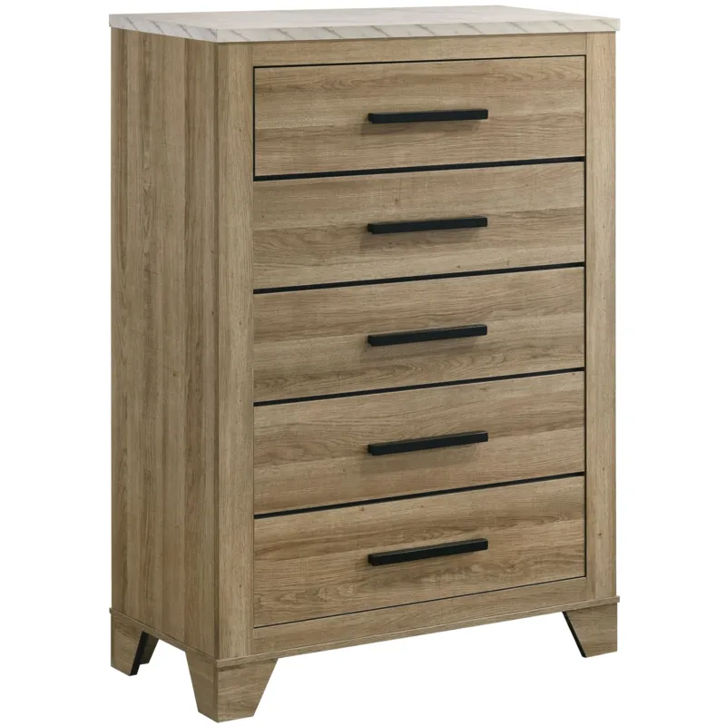 Caro Natural 5PC Queen Set