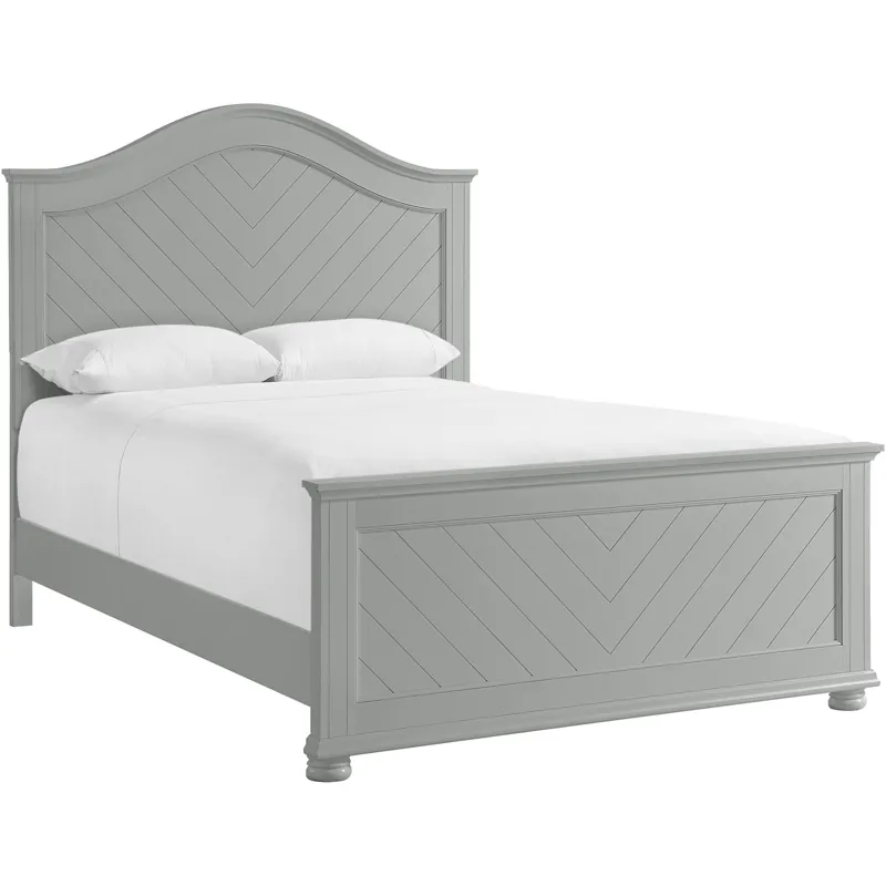 Kona Grey 4PC Set w/Queen Panel Bed & CH