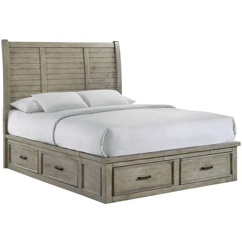 Sullivan Drift Grey 4PC Set w/Queen Bed with CH