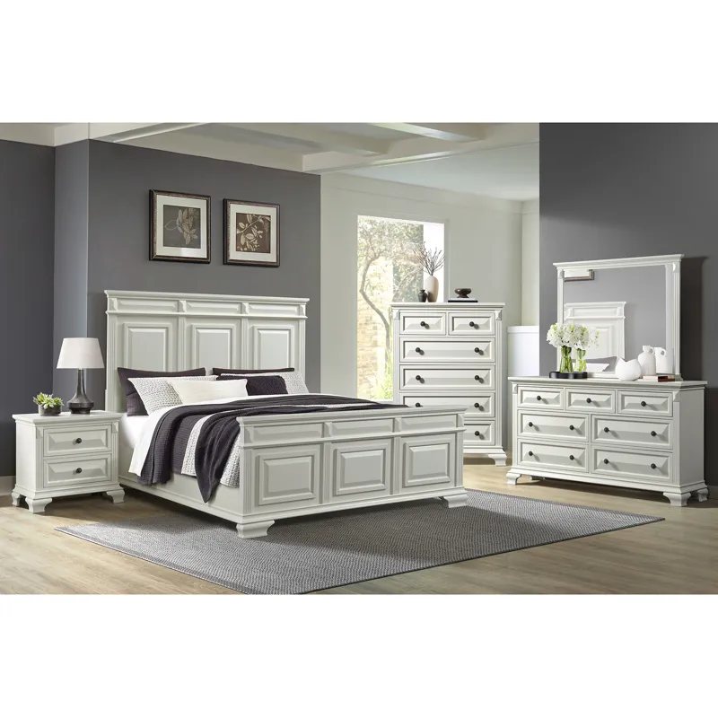 Bridgestone Antique White 3PC Queen Set
