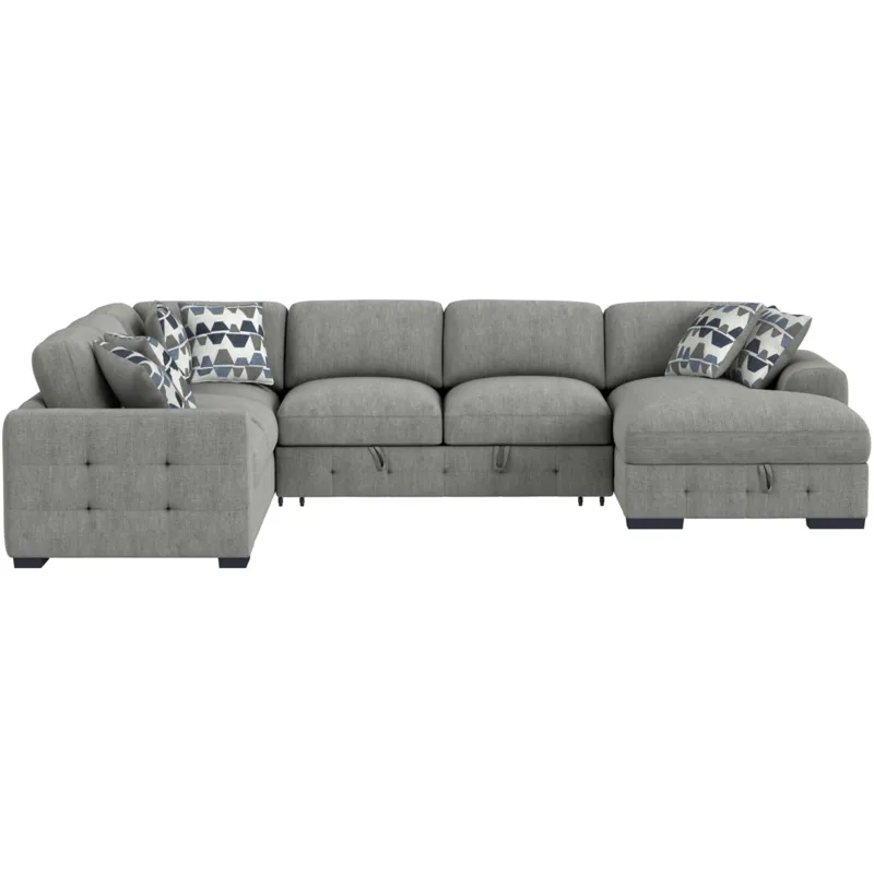 Kirkland Spark Grey Sectional 3PC Set