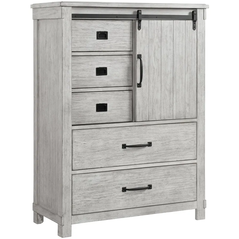 Scott White 5PC Set w/King Storage Bed