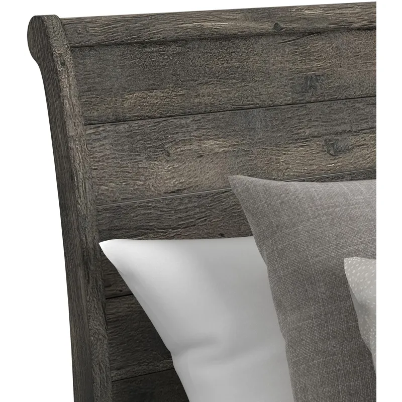 Park Ridge Charcoal 5PC Set w/Queen Sleigh Storage Bed