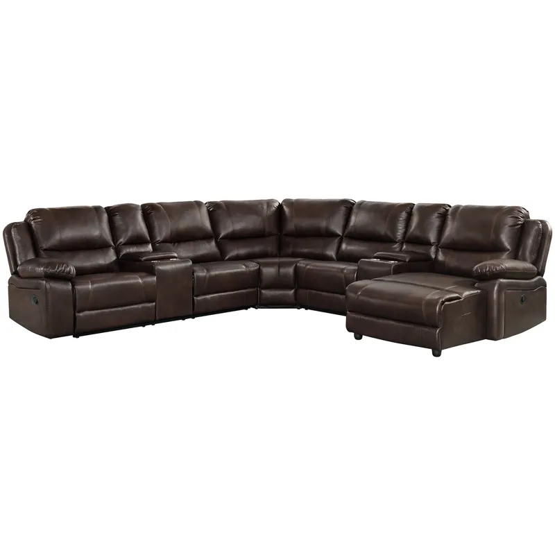 Brenham Mahogany 4PC Sectional