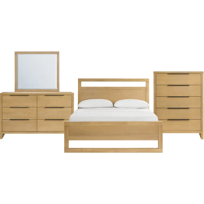 Island Natural 4PC Queen Set w/CH