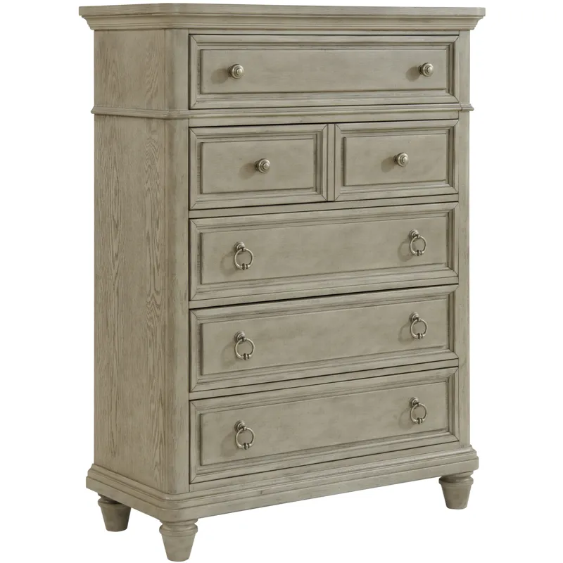 Whit-Ash Light Grey 4PC Queen Set w/CH