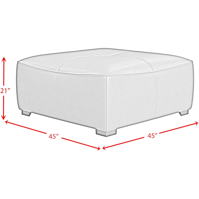 Blake Pebble Tan Sectional 5PC Set & Ottoman