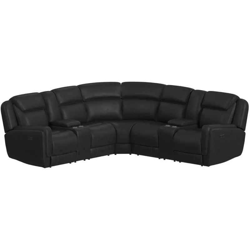 Hornet Simba Black Sectional 3PC Set - (2)P