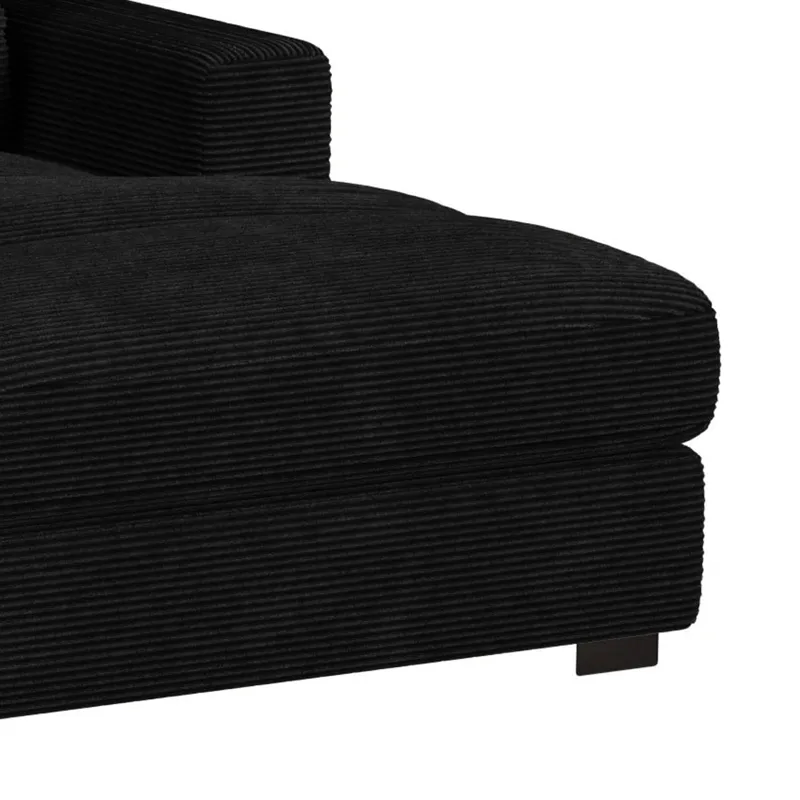 Arizona Steno Black Sectional 3PC Set