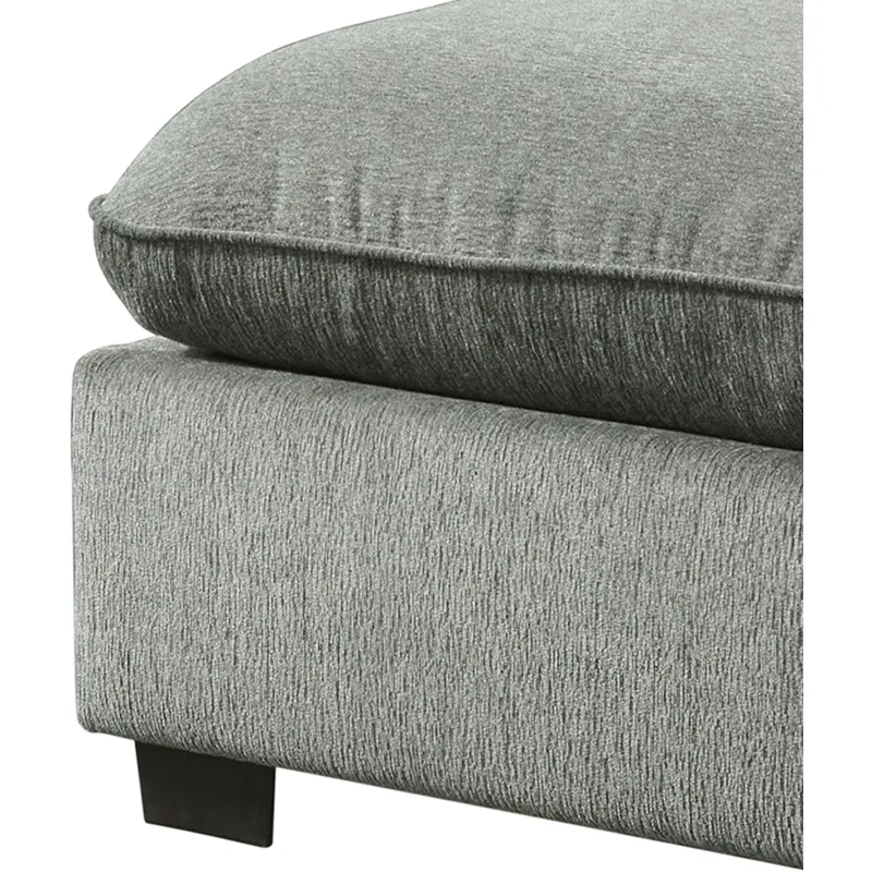 Deville Nova Grey 5PC Sectional & Ottoman