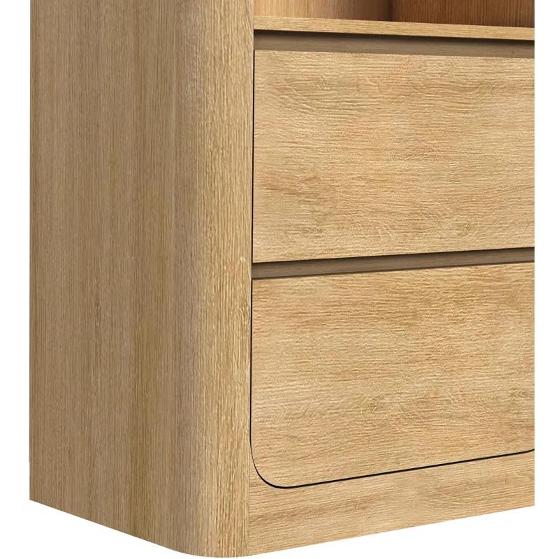 Rosalie Natural 3PC Set w/71" TV Console